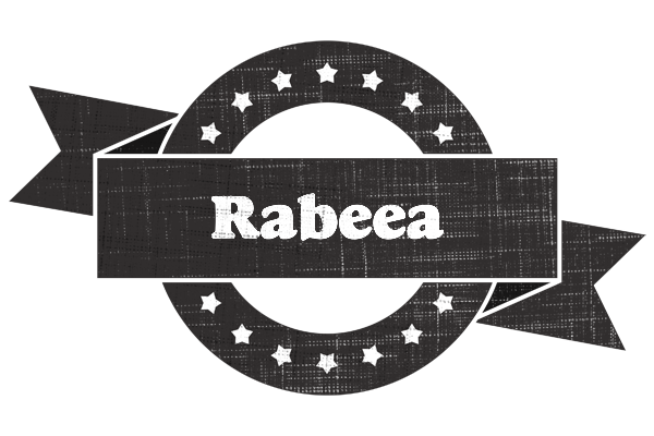 Rabeea grunge logo