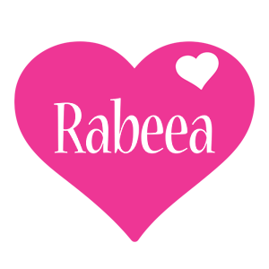 Rabeea love-heart logo