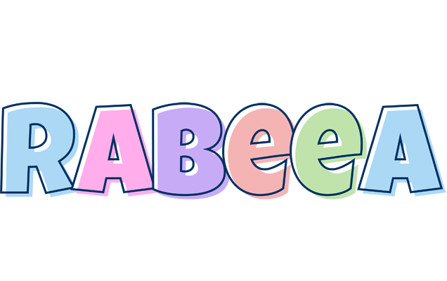 Rabeea pastel logo