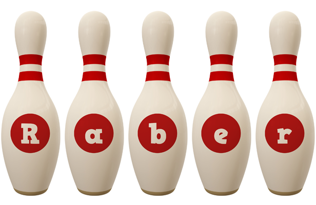 Raber bowling-pin logo