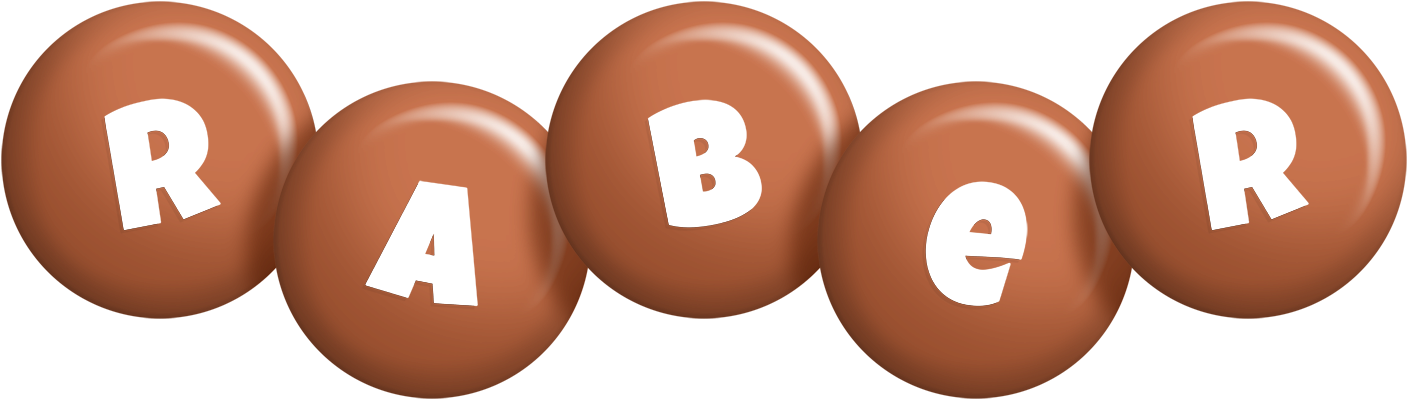 Raber candy-brown logo