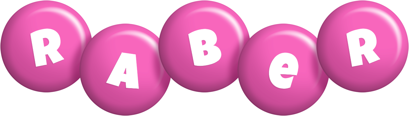 Raber candy-pink logo