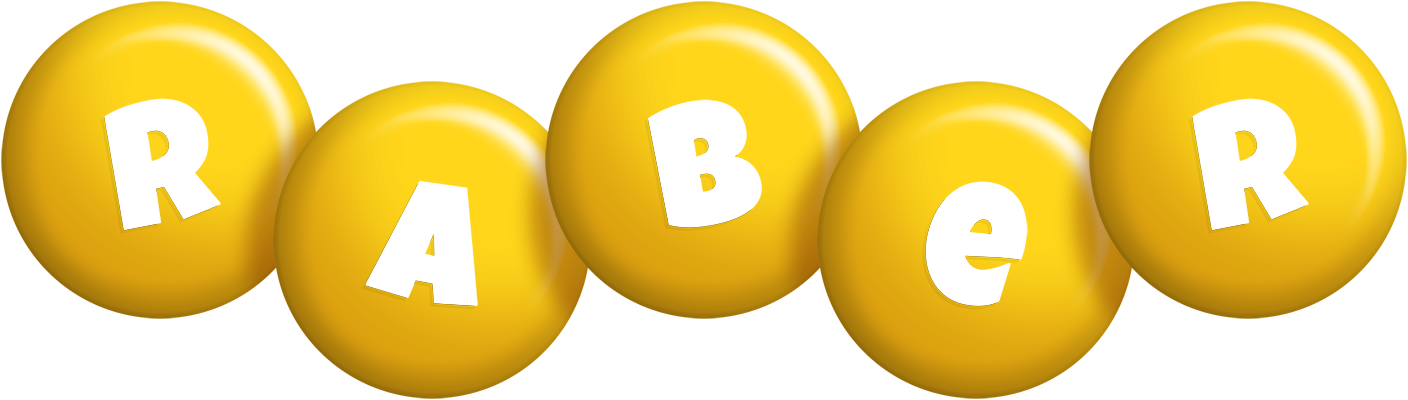Raber candy-yellow logo