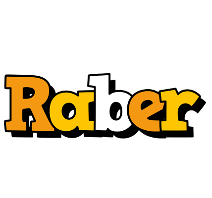 Raber cartoon logo