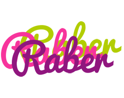 Raber flowers logo