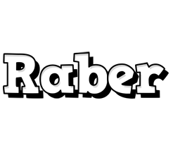 Raber snowing logo