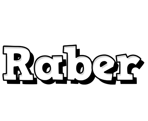 Raber snowing logo