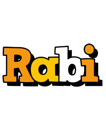 Rabi cartoon logo