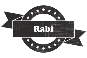 Rabi grunge logo