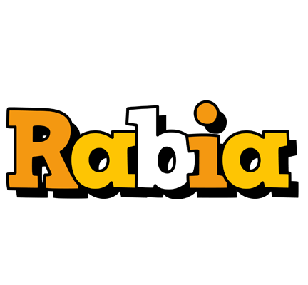 Rabia cartoon logo