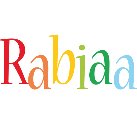 Rabiaa birthday logo