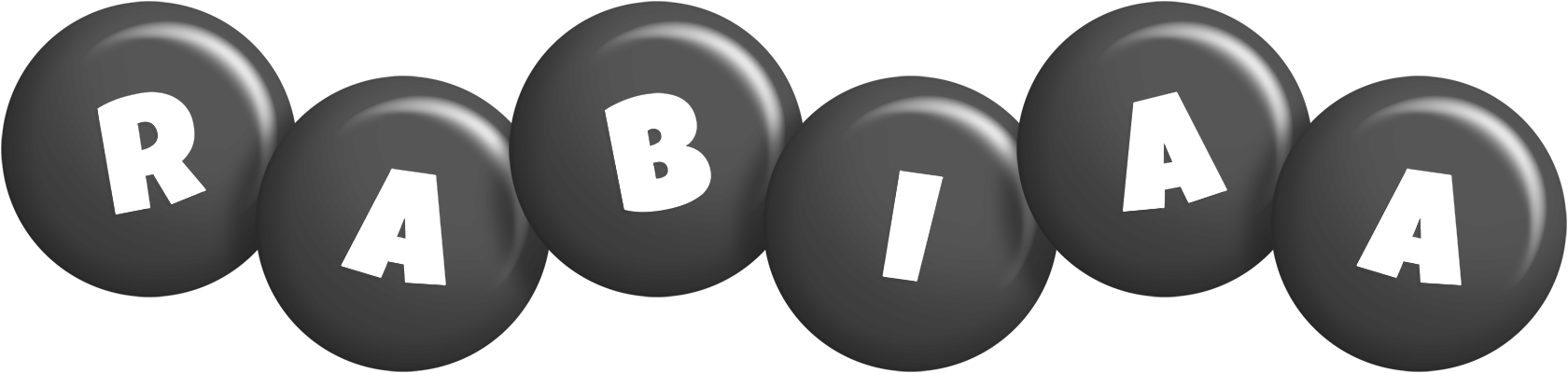 Rabiaa candy-black logo