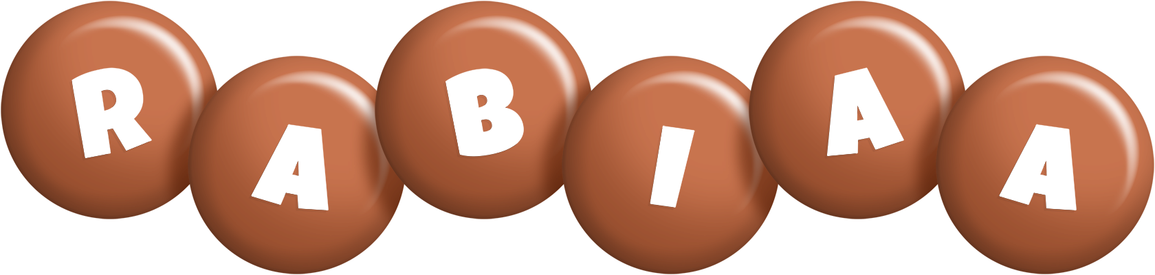 Rabiaa candy-brown logo