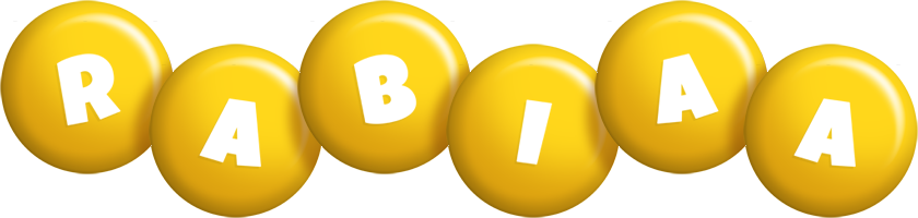 Rabiaa candy-yellow logo