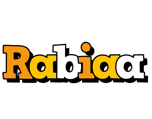 Rabiaa cartoon logo