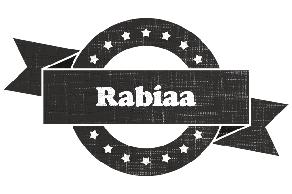 Rabiaa grunge logo
