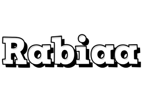 Rabiaa snowing logo