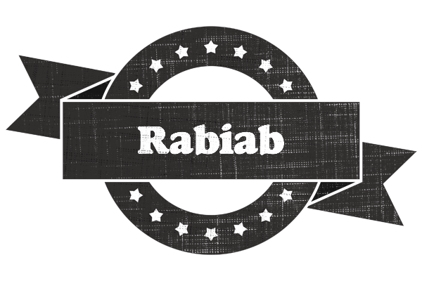 Rabiab grunge logo
