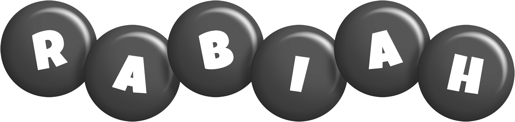 Rabiah candy-black logo