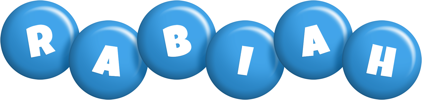 Rabiah candy-blue logo