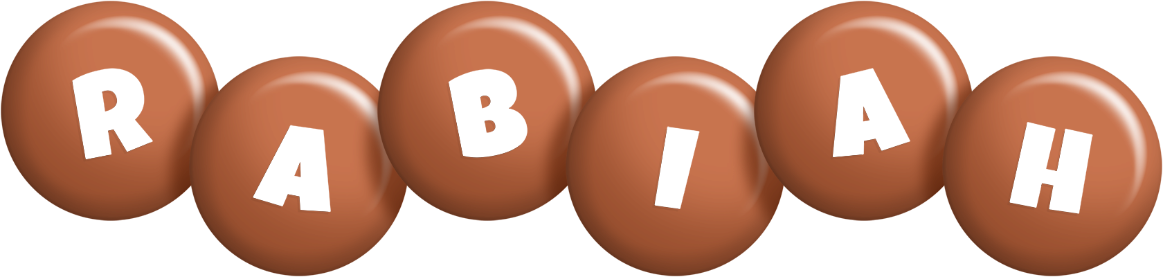 Rabiah candy-brown logo