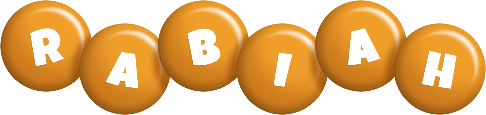 Rabiah candy-orange logo