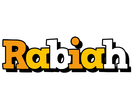 Rabiah cartoon logo