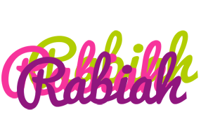 Rabiah flowers logo