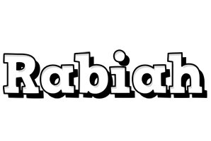 Rabiah snowing logo