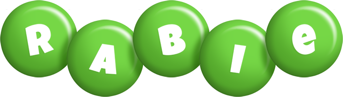 Rabie candy-green logo