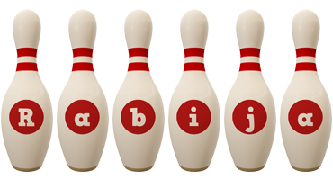 Rabija bowling-pin logo