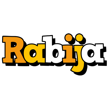 Rabija cartoon logo