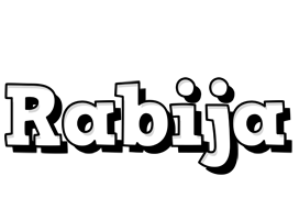 Rabija snowing logo