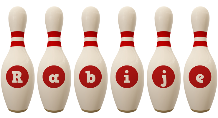 Rabije bowling-pin logo