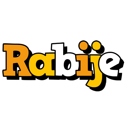 Rabije cartoon logo
