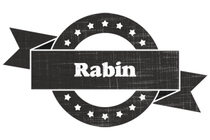 Rabin grunge logo