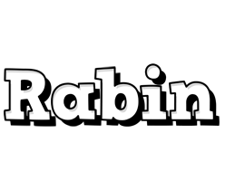 Rabin snowing logo