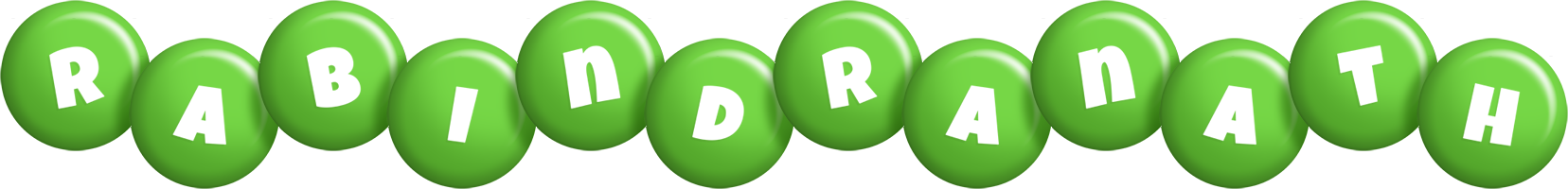 Rabindranath candy-green logo