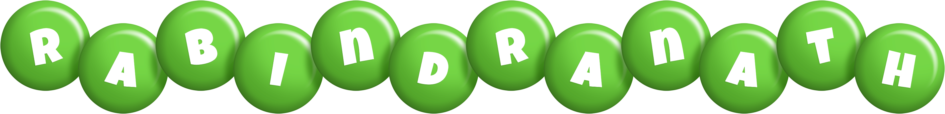 Rabindranath candy-green logo