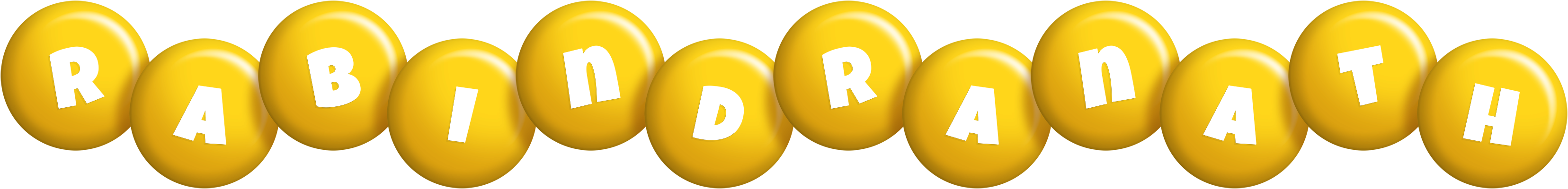Rabindranath candy-yellow logo