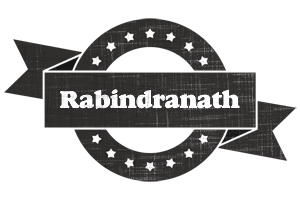 Rabindranath grunge logo