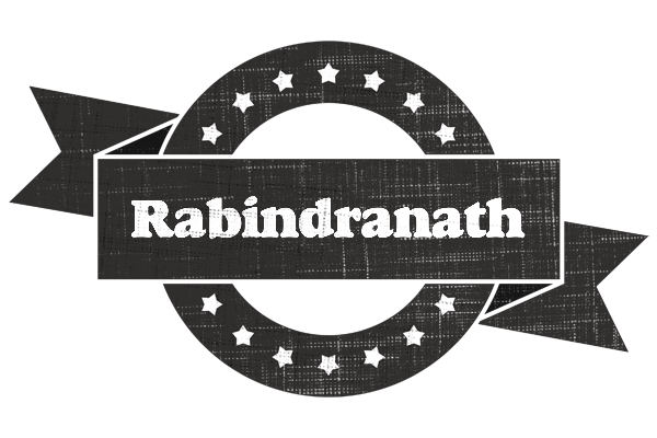 Rabindranath grunge logo