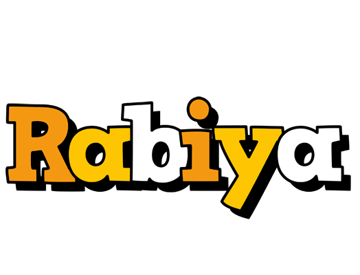 Rabiya cartoon logo