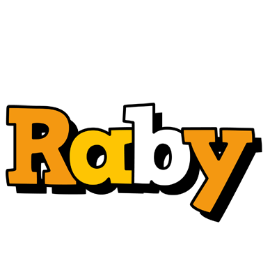 Raby cartoon logo