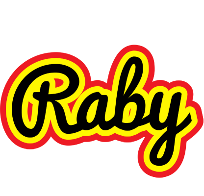 Raby flaming logo