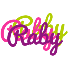 Raby flowers logo