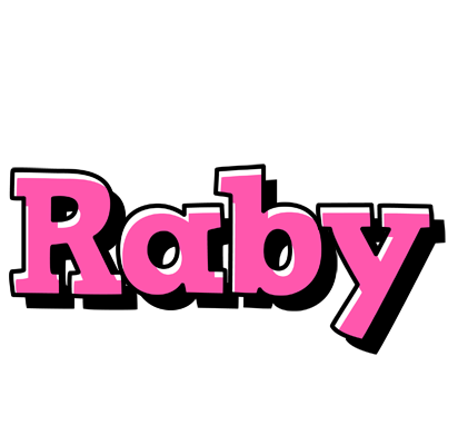Raby girlish logo