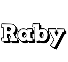 Raby snowing logo