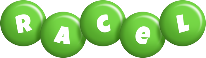 Racel candy-green logo