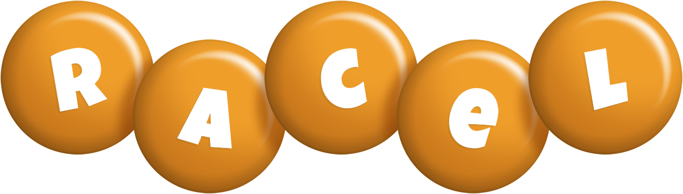 Racel candy-orange logo